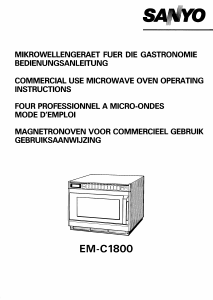 Bruksanvisning Sanyo EM-C1800 Mikrovågsugn