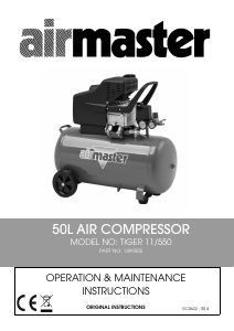 Handleiding Airmaster Tiger 11/550 Compressor