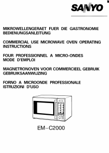 Bruksanvisning Sanyo EM-C2000 Mikrovågsugn