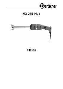 Manual Bartscher MX 235 Plus Hand Blender