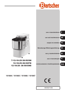 Manual Bartscher 38/CNS Batedeira com taça