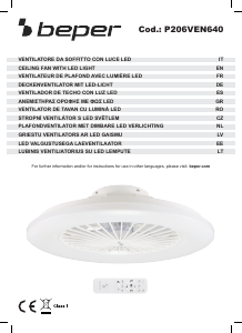 Bedienungsanleitung Beper P206VEN640 Ventilator