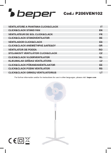 Manual Beper P206VEN102 Ventilator