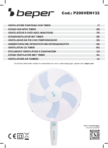 Manual Beper P206VEN132 Fan