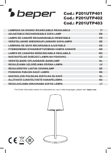 Manuale Beper P201UTP403 Lampada