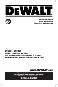 Handleiding DeWalt DCS356D1 Multitool