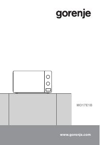 Handleiding Gorenje MO17E1B Magnetron