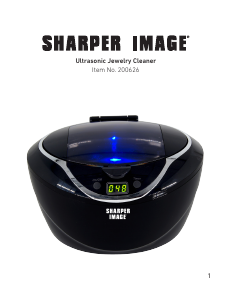 Handleiding Sharper Image 200626 Ultrasoon reiniger