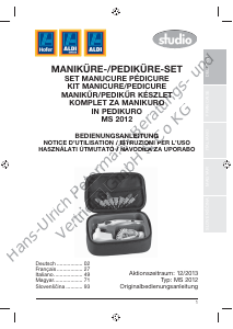 Manuale Studio MS 2012 Set per manicure-pedicure