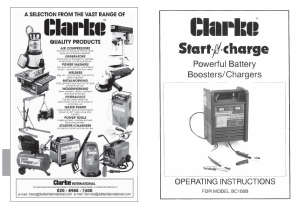 Handleiding Clarke BC 100B Accubooster