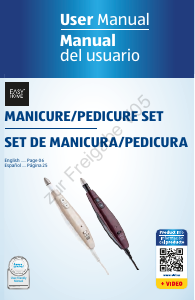 Manual EasyHome GT-MP-03 Manicure-Pedicure Set