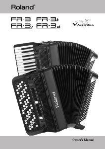 Handleiding Roland FR-3s Accordeon