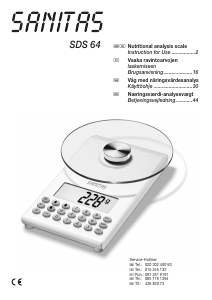 Manual Sanitas SDS 64 Kitchen Scale