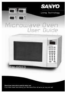 Bruksanvisning Sanyo EM-S1553 Mikrovågsugn