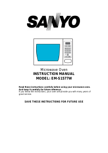 Handleiding Sanyo EM-S1577W Magnetron