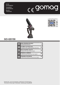 Manual de uso Gomag GS150 Sierra de cadena