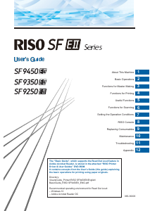 Handleiding RISO SF 9450 EII Multifunctional printer