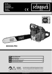 Manual Scheppach BKS5300-PRO Chainsaw