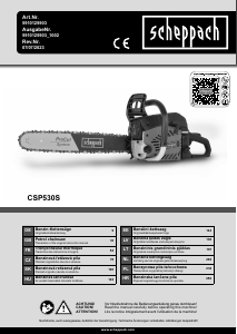 Mode d’emploi Scheppach CSP530S Tronçonneuse