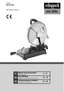 Bedienungsanleitung Scheppach MT355s Trennsäge