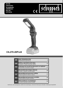 Handleiding Scheppach CIL270-20ProS Zaklamp