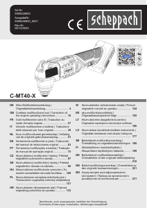 Manual de uso Scheppach MT40-X Herramienta multifuncional