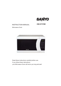 Manual Sanyo EM-S7579W Microwave