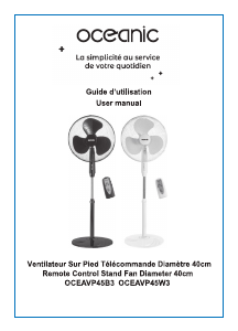 Mode d’emploi Oceanic OCEAVP45W3 Ventilateur