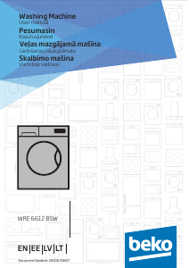 Vadovas BEKO WRE 6612 BSW Skalbimo mašina