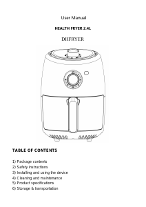 Handleiding Daewoo DHFRYER Friteuse