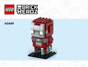 Manual Lego set 40669 Brickheadz Iron Man MK5