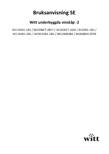 Bruksanvisning Witt WU6082H-2P39 Vinkyl