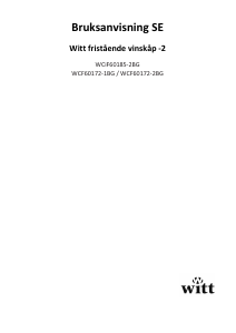 Bruksanvisning Witt WCiF60185-2BG Vinkyl