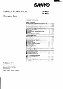 Handleiding Sanyo EM-X490 Magnetron