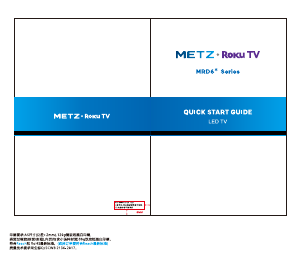 Handleiding Metz MRD6000 LED televisie