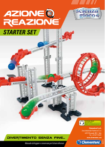 Manuale Clementoni 19101 Azione & Reazione Starter Set Pista di biglie
