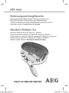 Manuál AEG MPS 4920 Sada pro manikúru / pedikúru