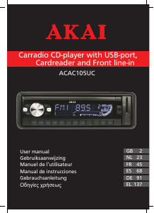 Bedienungsanleitung Akai ACAC105UC Autoradio