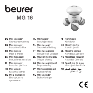 Handleiding Beurer MG 16 Massageapparaat