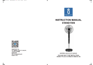 Handleiding Aigostar 8433325184940 Ventilator