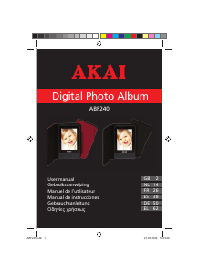 Manual de uso Akai ABF240BK Marco digital