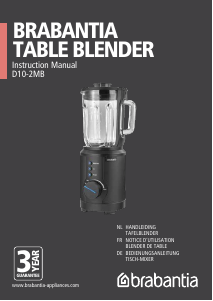 Mode d’emploi Brabantia D10-2MB Blender