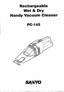 Bruksanvisning Sanyo PC-145 Handdammsugare