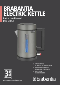 Bedienungsanleitung Brabantia D1S-6TPLA Wasserkocher