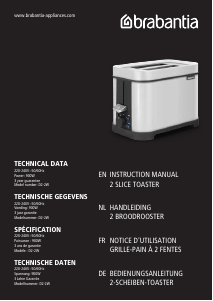 Handleiding Brabantia D2-2W Broodrooster