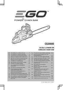 Priročnik EGO CS2000E Motorna žaga