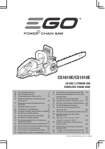 Bruksanvisning EGO CS1411E Motorsag