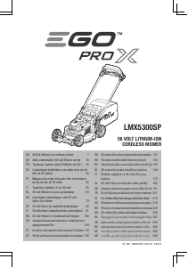 Kullanım kılavuzu EGO LMX5300SP Çim biçme makinesi
