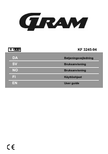 Brugsanvisning Gram KF 3245-94 Køle-fryseskab