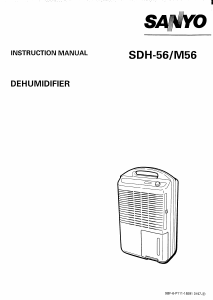 Bruksanvisning Sanyo SDH-56 Avfuktare